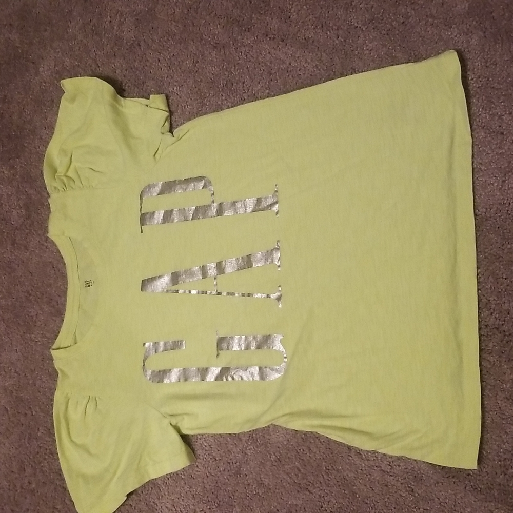 Gap Logo Girls Tee Lime Green XL